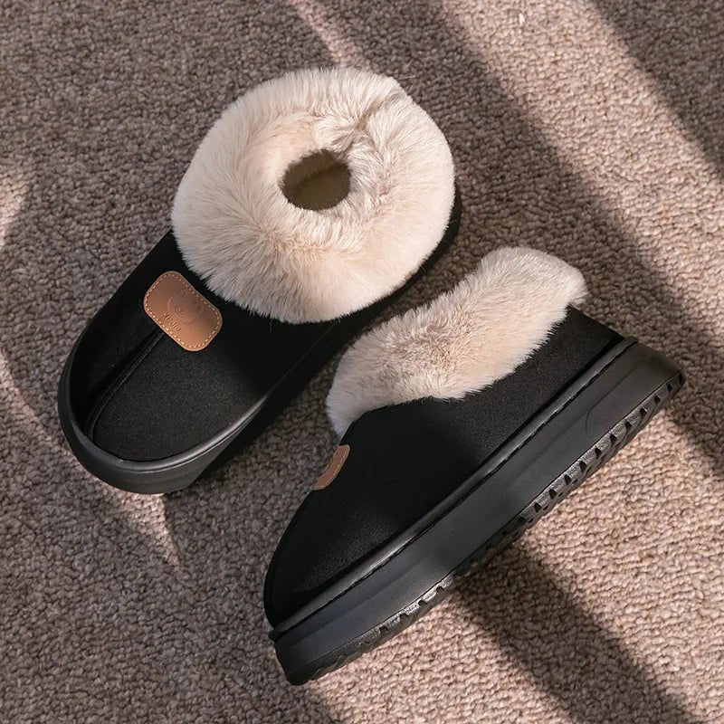 SaneShoppe - 2025 Women's New Thickened Bottom Snow Boots Winter Warm Foot Protection Outerwear Cotton Warm Shoes EVA Material Chinese Origin