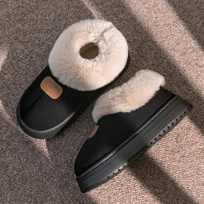 SaneShoppe - 2025 Women's New Thickened Bottom Snow Boots Winter Warm Foot Protection Outerwear Cotton Warm Shoes EVA Material Chinese Origin