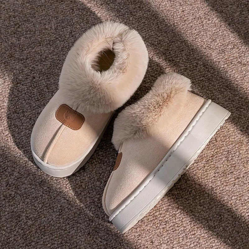 SaneShoppe - 2025 Women's New Thickened Bottom Snow Boots Winter Warm Foot Protection Outerwear Cotton Warm Shoes EVA Material Chinese Origin