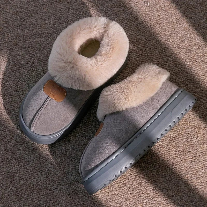 SaneShoppe - 2025 Women's New Thickened Bottom Snow Boots Winter Warm Foot Protection Outerwear Cotton Warm Shoes EVA Material Chinese Origin