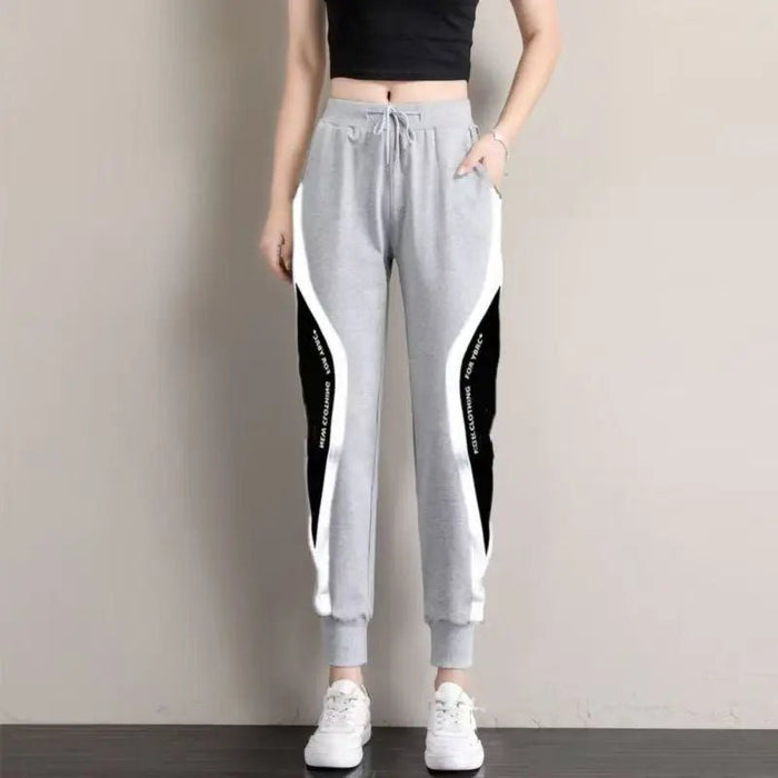 SaneShoppe-2026 Trendy Embroidered Sports Pants for Women Loose Fit Harem Style with Foot Guard
