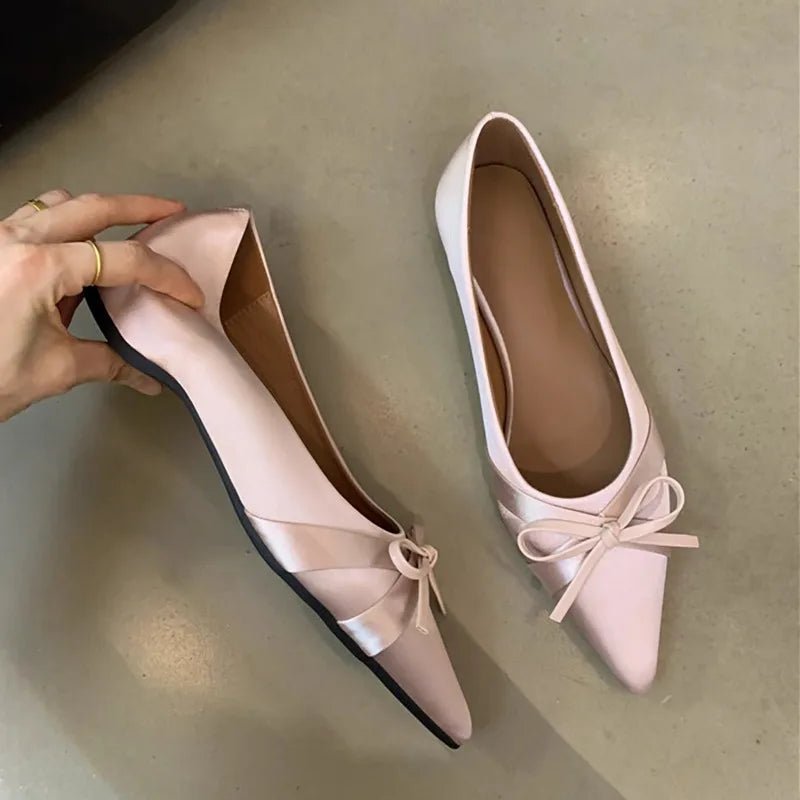 SaneShoppe-2026 Ballet-Style Pointed Toe Flats - Soft Sole Mary Jane Shoes for Women