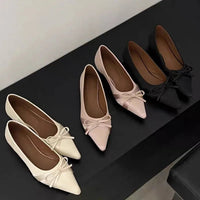 SaneShoppe-2026 Ballet-Style Pointed Toe Flats - Soft Sole Mary Jane Shoes for Women