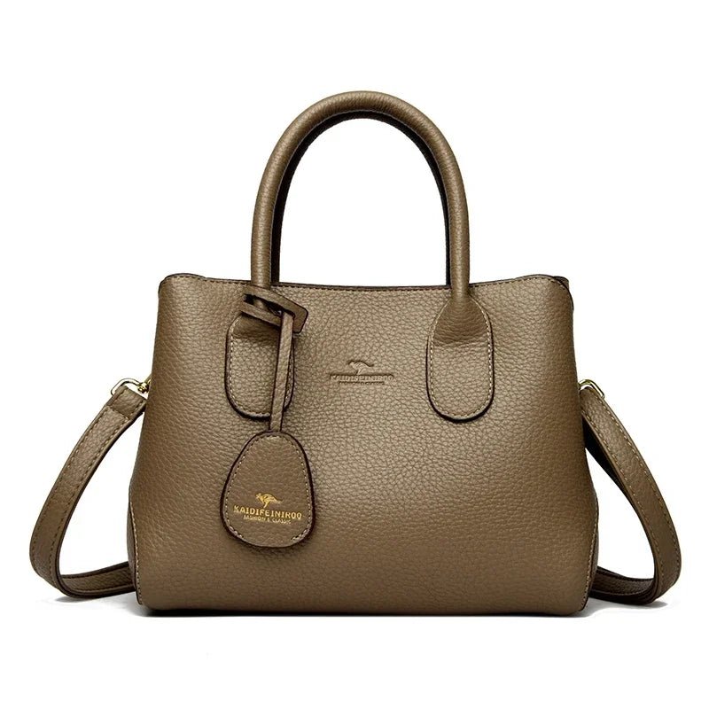SaneShoppe - 3 - layer Design Women's Handbags Luxury Shoulder Crossbody Bags High Quality PU Leather Bag Ladies Fashion Messenger Sac A Main
