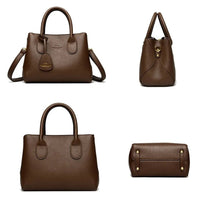 SaneShoppe - 3 - layer Design Women's Handbags Luxury Shoulder Crossbody Bags High Quality PU Leather Bag Ladies Fashion Messenger Sac A Main