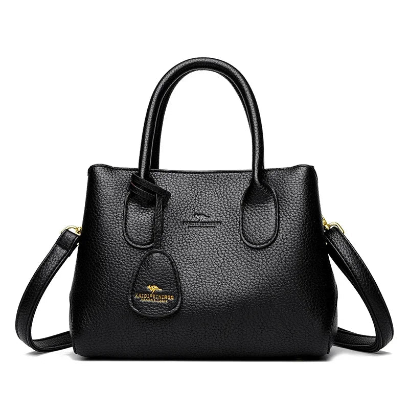 SaneShoppe - 3 - layer Design Women's Handbags Luxury Shoulder Crossbody Bags High Quality PU Leather Bag Ladies Fashion Messenger Sac A Main