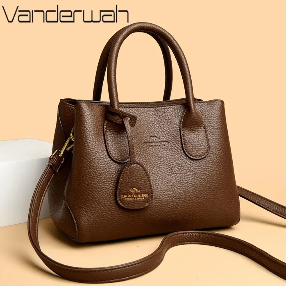 SaneShoppe - 3 - layer Design Women's Handbags Luxury Shoulder Crossbody Bags High Quality PU Leather Bag Ladies Fashion Messenger Sac A Main