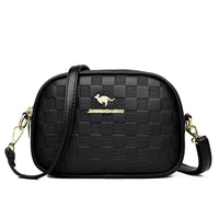 SaneShoppe - 3 Layers Zipper Pockets Quality Crocodile PU Leather Women's Handbags Shoulder CrossBody Bags Light Luxury Female Handbag Sac