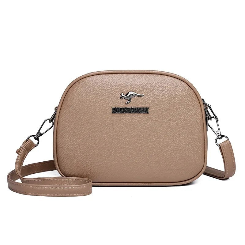 SaneShoppe - 3 Layers Zipper Pockets Quality Crocodile PU Leather Women's Handbags Shoulder CrossBody Bags Light Luxury Female Handbag Sac