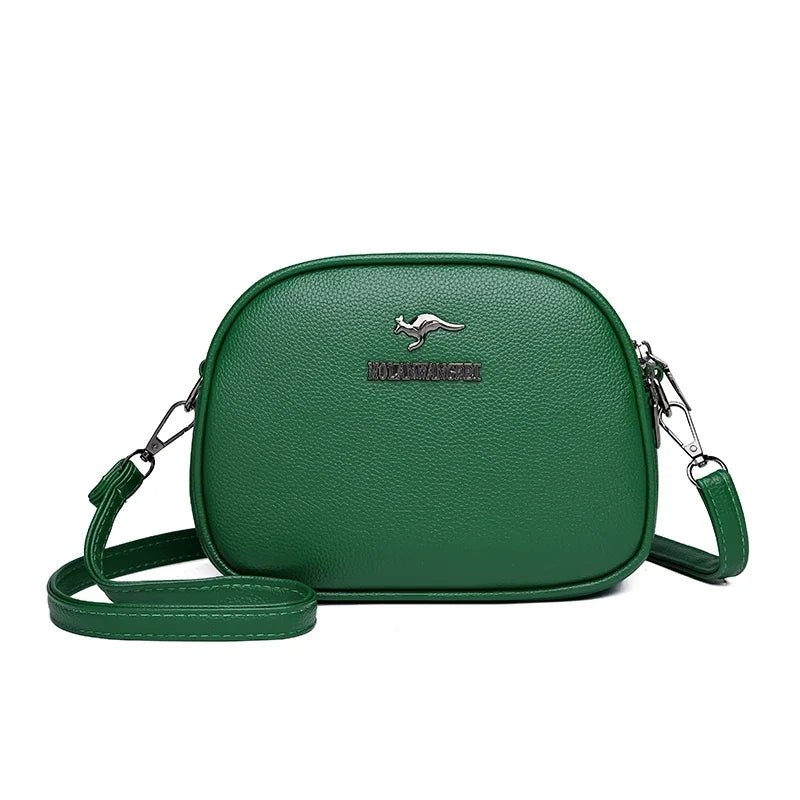 SaneShoppe - 3 Layers Zipper Pockets Quality Crocodile PU Leather Women's Handbags Shoulder CrossBody Bags Light Luxury Female Handbag Sac