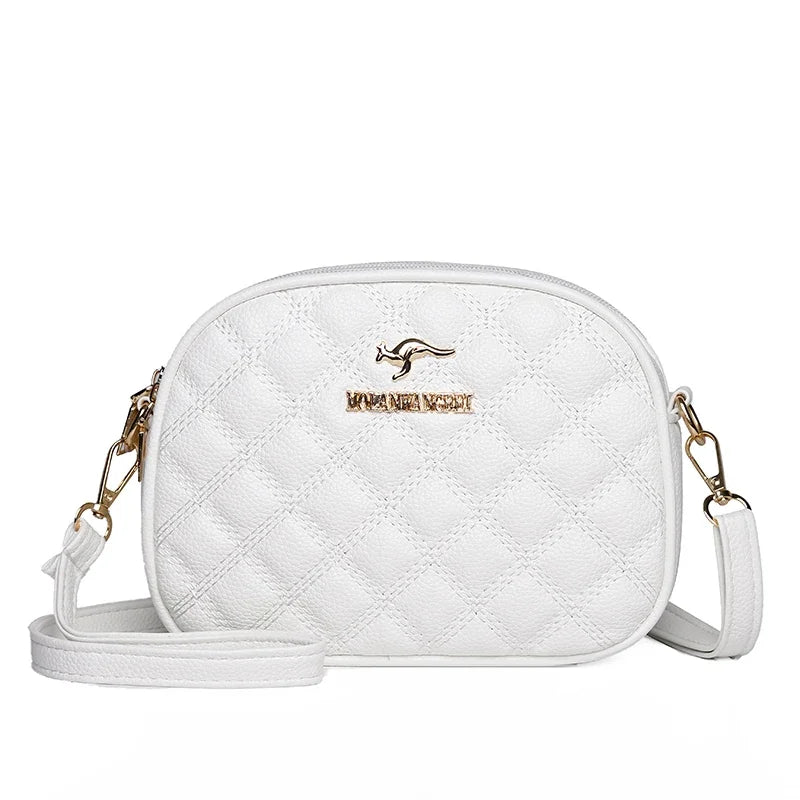 SaneShoppe - 3 Layers Zipper Pockets Quality Crocodile PU Leather Women's Handbags Shoulder CrossBody Bags Light Luxury Female Handbag Sac