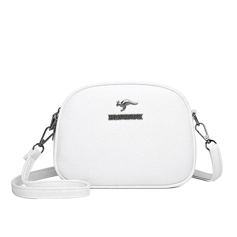 SaneShoppe - 3 Layers Zipper Pockets Quality Crocodile PU Leather Women's Handbags Shoulder CrossBody Bags Light Luxury Female Handbag Sac