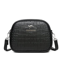 SaneShoppe - 3 Layers Zipper Pockets Quality Crocodile PU Leather Women's Handbags Shoulder CrossBody Bags Light Luxury Female Handbag Sac