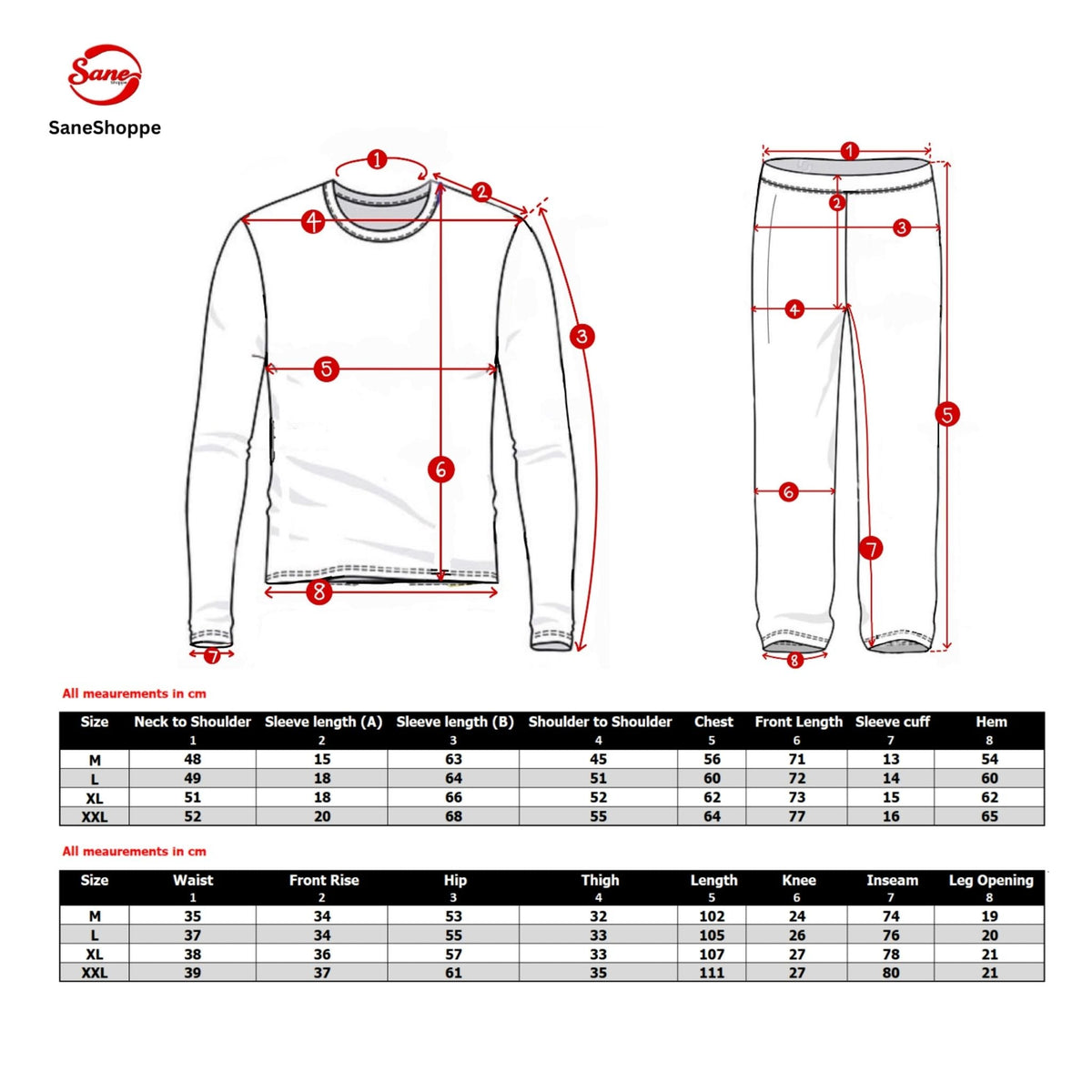 SaneShoppe - 3 - Piece Men's Pyjama Long - Sleeve Polyester Top and Check Cotton Pants.