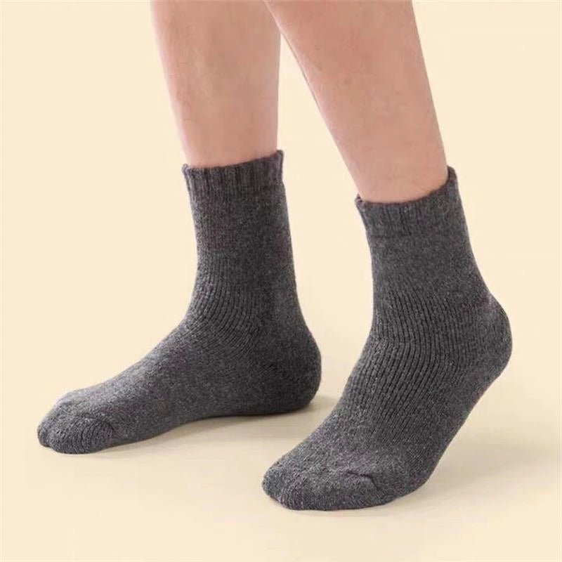 SaneShoppe - 3Pairs/Men's Winter Warm Wool Socks Women Super Thick Heart Thickened Loop Merino Wool Socks