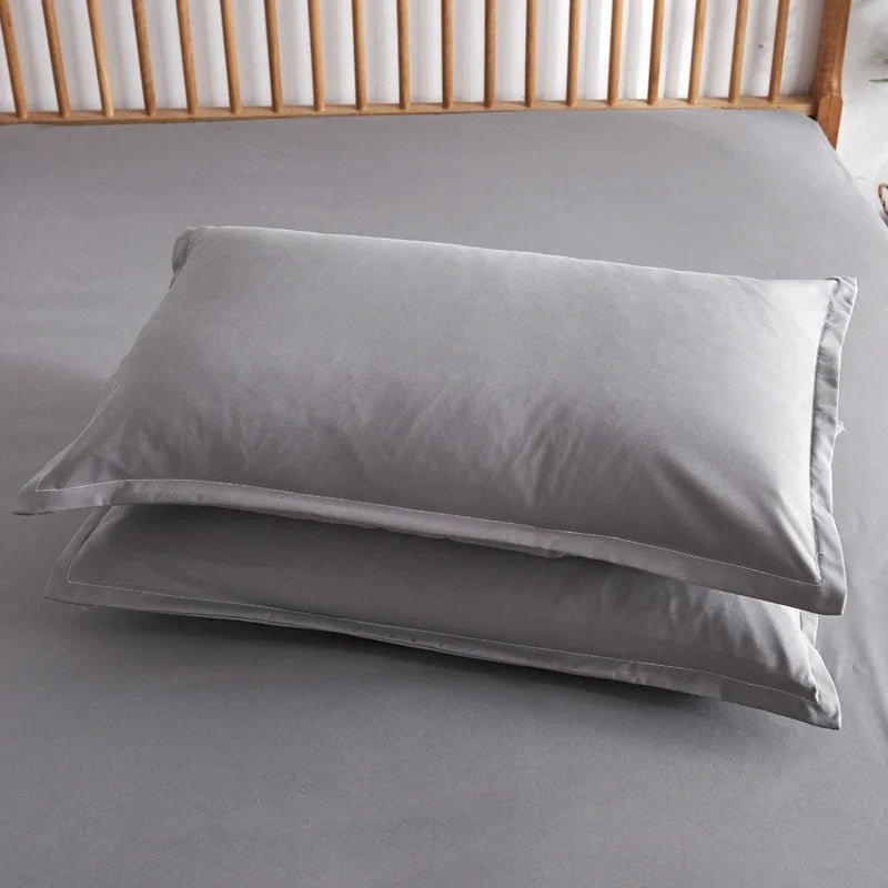 SaneShoppe-Soft Cotton Bed Sheet Set with Pillowcases, Breathable Mattress Cover and Bedding Set
