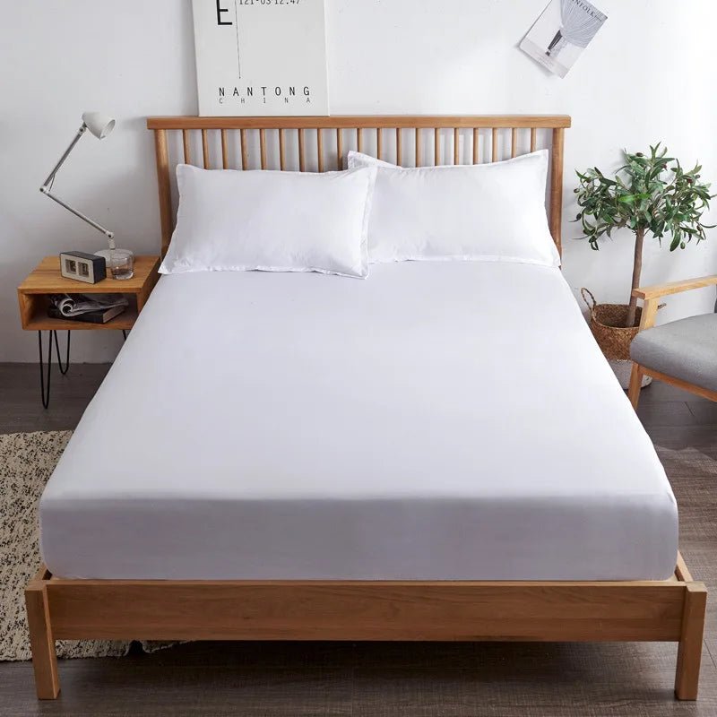 SaneShoppe-Soft Cotton Bed Sheet Set with Pillowcases, Breathable Mattress Cover and Bedding Set