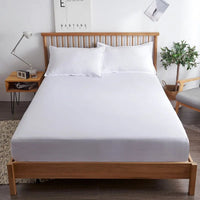 SaneShoppe-Soft Cotton Bed Sheet Set with Pillowcases, Breathable Mattress Cover and Bedding Set