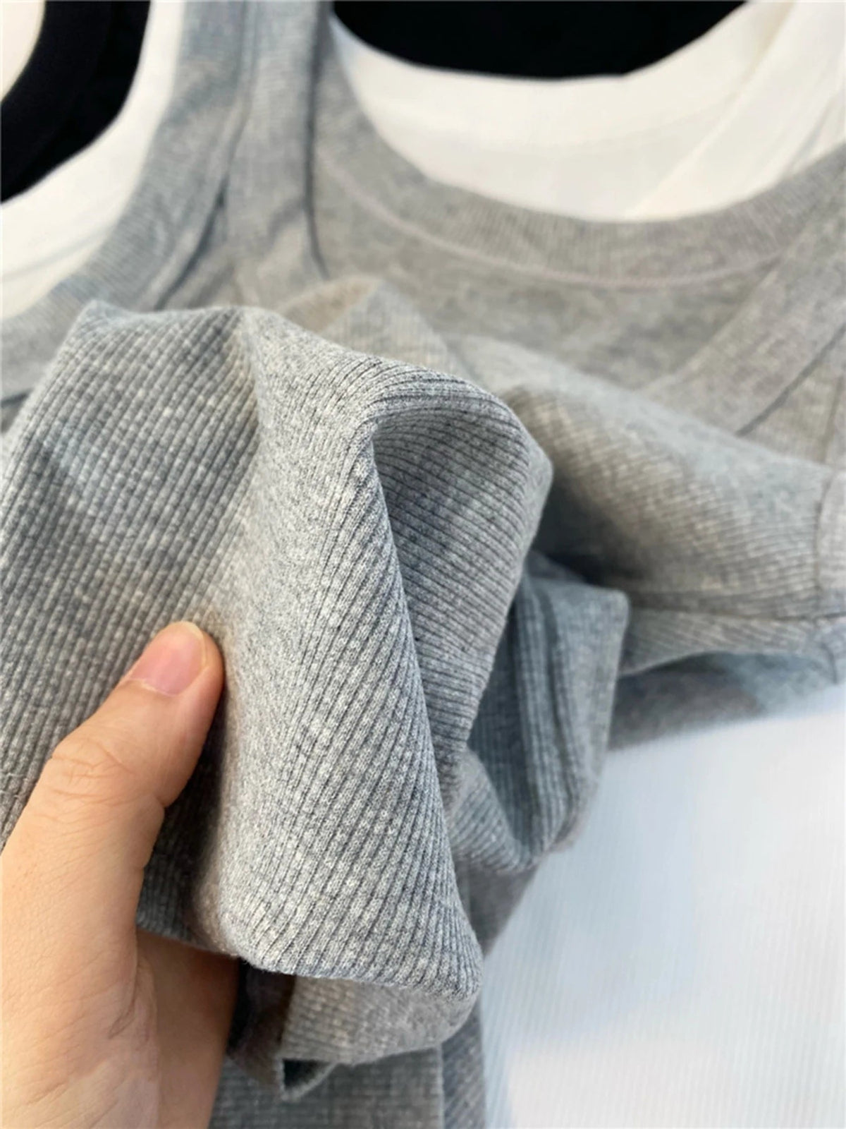 SaneShoppe - 3PCS Set Cotton Camisole Vest Paired Summer Slim Fit Clothing Simple Versatile Basic Top Breathable Womens Korean Style Tops