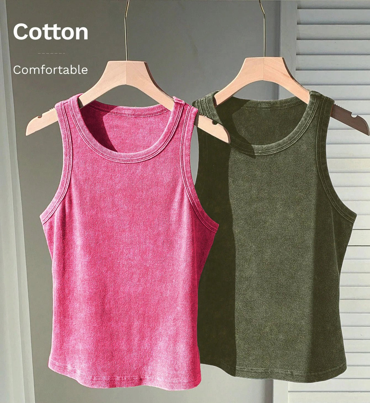 SaneShoppe - 3PCS Set Cotton Camisole Vest Paired Summer Slim Fit Clothing Simple Versatile Basic Top Breathable Womens Korean Style Tops