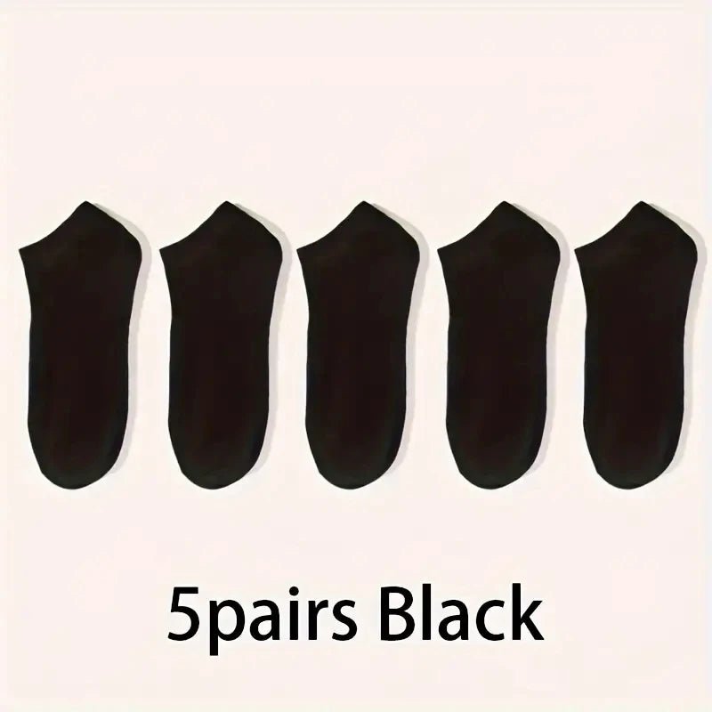 SaneShoppe - 5/10 - Pack Unisex Comfort - Fit Ankle Socks For All, Breathable & Lightweight - Ideal For Sports & Daily Wear