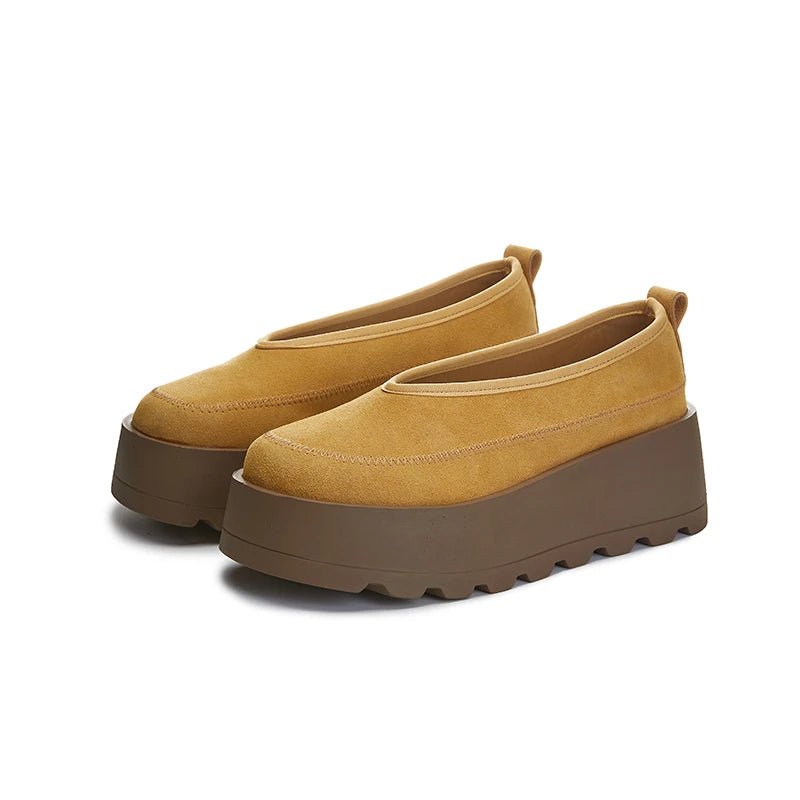SaneShoppe-AIYUQI 2026 Women's Thick-Soled Slip-On Loafers - Large Size Sports Shoes