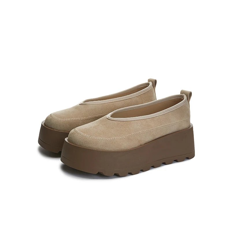 SaneShoppe-AIYUQI 2026 Women's Thick-Soled Slip-On Loafers - Large Size Sports Shoes