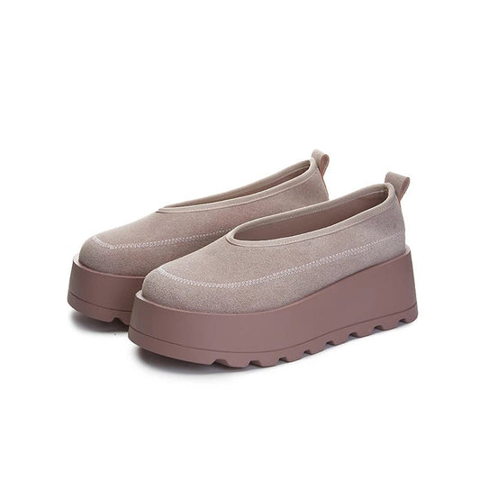 SaneShoppe-AIYUQI 2026 Women's Thick-Soled Slip-On Loafers - Large Size Sports Shoes