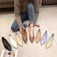 SaneShoppe-2026 Large Size Women's Genuine Leather Flat Boat Shoes