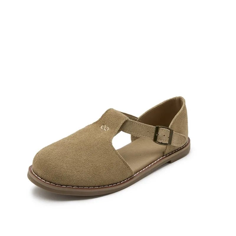 SaneShoppe-Stylish Genuine Leather Hollow Roman Sandals for Women