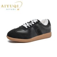 SaneShoppe-Women's 2026 New Genuine Leather Sneakers Casual Spring Flat Shoes