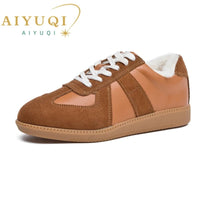 SaneShoppe-Women's 2026 New Genuine Leather Sneakers Casual Spring Flat Shoes
