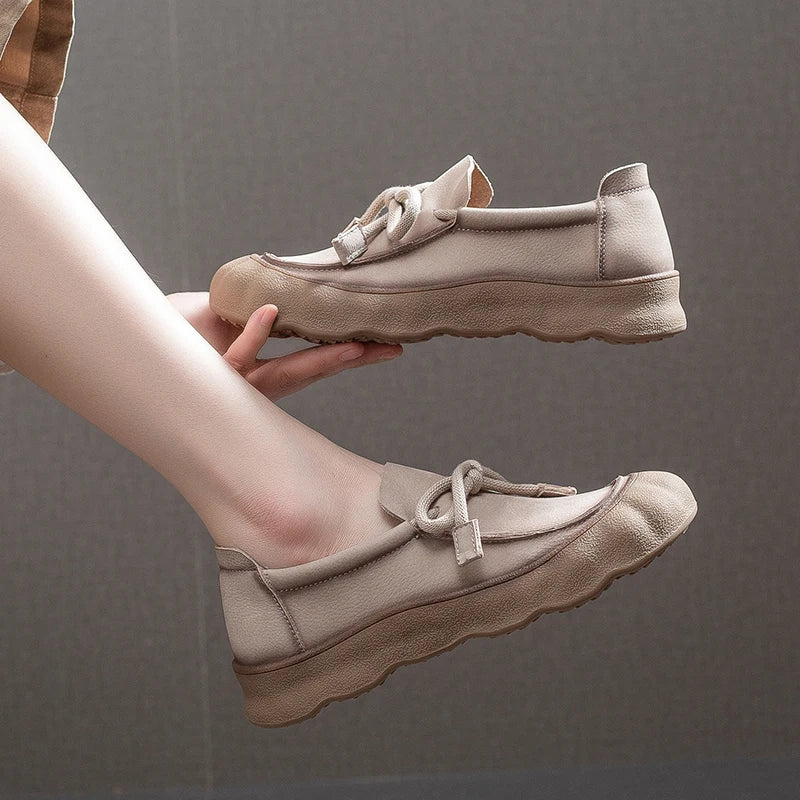 SaneShoppe-AIYUQI Genuine Leather Women's Sneakers 2026 New Non-Slip German Style Trainers