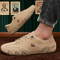 SaneShoppe - Ankle Boots for Men Fashionable Stitching Lightweight Comfortable Casual Walking Shoes Breathable Tennis Outdoor Driving Shoes