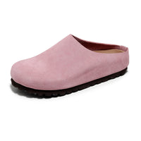 SaneShoppe-Cork Footbed Sandals with Arch Support - Anti Slip Leather Clogs