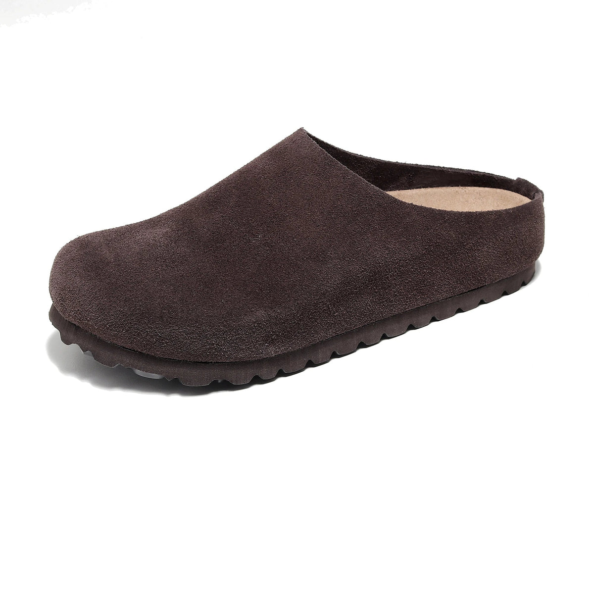 SaneShoppe-Cork Footbed Sandals with Arch Support - Anti Slip Leather Clogs