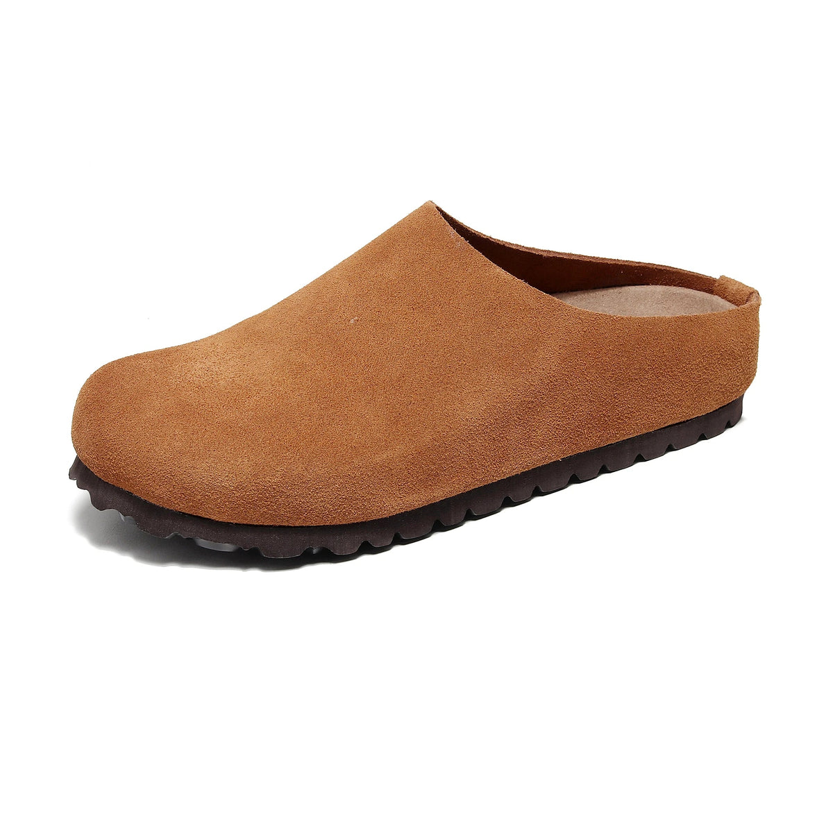SaneShoppe-Cork Footbed Sandals with Arch Support - Anti Slip Leather Clogs