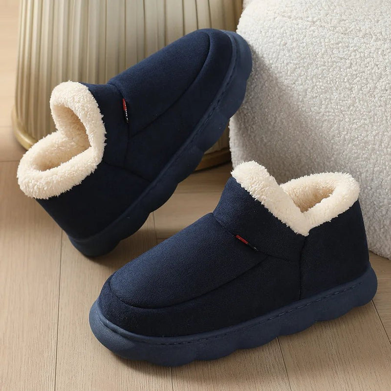SaneShoppe - Asgard Winter Warm Fluffy Slippers For Women Men Outdoor Anti - skid Soft Sole Fur Snow Boots Indoor Cozy House Fuzzy Cotton Shoes