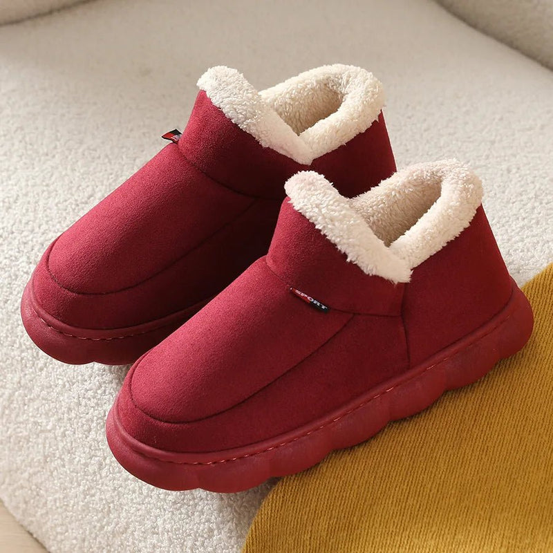 SaneShoppe - Asgard Winter Warm Fluffy Slippers For Women Men Outdoor Anti - skid Soft Sole Fur Snow Boots Indoor Cozy House Fuzzy Cotton Shoes