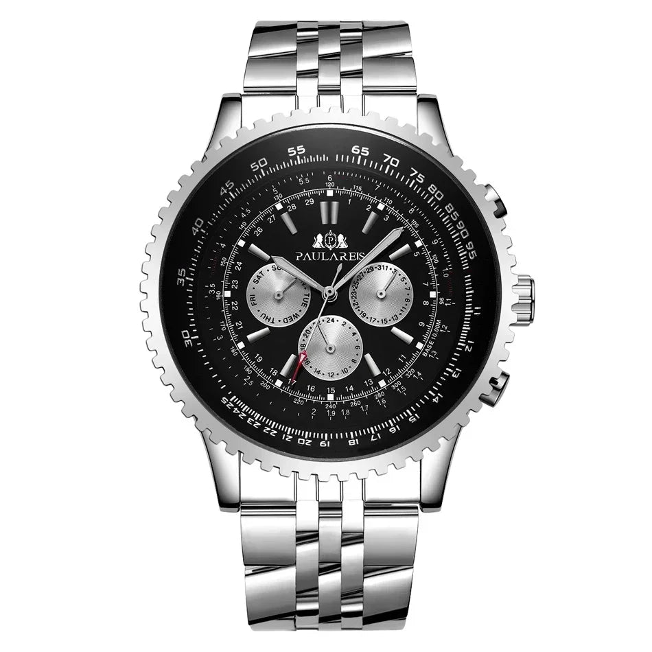SaneShoppe-Men's Automatic Mechanical Self-Wind Sports Watch 50mm
