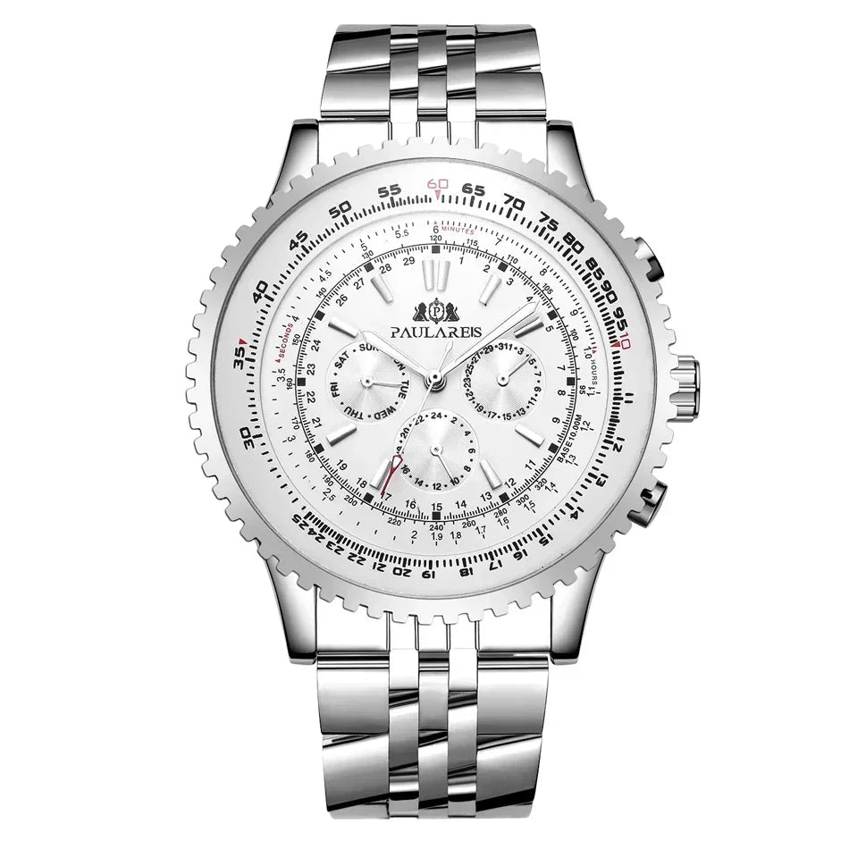 SaneShoppe-Men's Automatic Mechanical Self-Wind Sports Watch 50mm