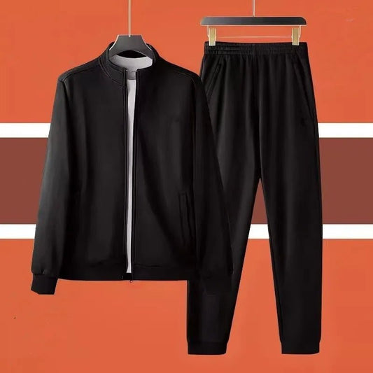 SaneShoppe-Men's Stylish Sports Running Two-Piece Set for Autumn/Winter