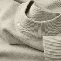 SaneShoppe - Autumn New Men's Casual Mock Turtleneck Sweater Long Sleeved Warm Pullover Basic Lightweight Street Clothing Knitted Jacket Top