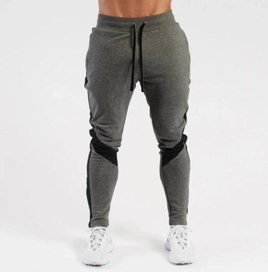 SaneShoppe-Men's Color Blocked Velvet Warm Fitness Pants - Autumn/Winter Outdoor Style