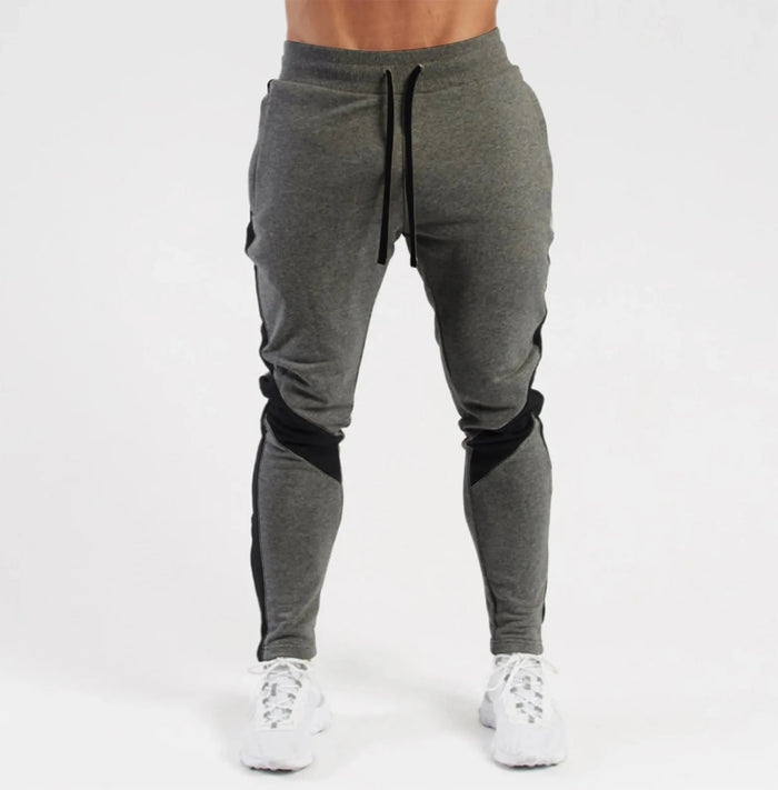 SaneShoppe-Men's Color Blocked Velvet Warm Fitness Pants - Autumn/Winter Outdoor Style