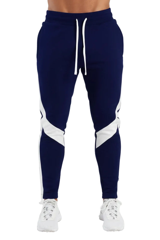 SaneShoppe-Men's Color Blocked Velvet Warm Fitness Pants - Autumn/Winter Outdoor Style