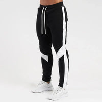 SaneShoppe-Men's Color Blocked Velvet Warm Fitness Pants - Autumn/Winter Outdoor Style
