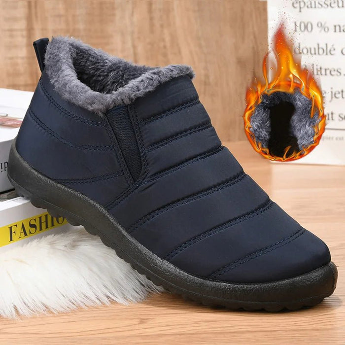 SaneShoppe - Boots Men Snow Outdoor Mens Fur Shoes Men's Winter Boots Hiking Ankle Boots Waterproof Men Shoes Work Shoes Footwear