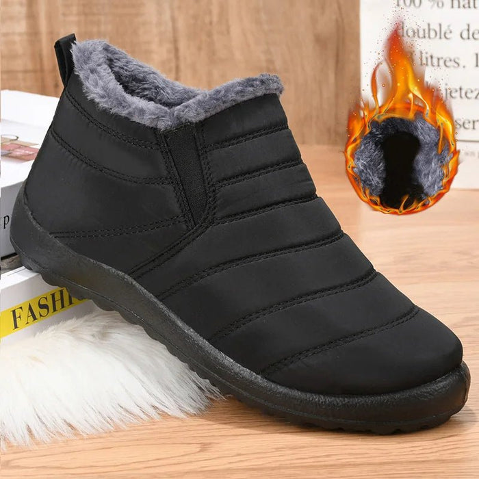 SaneShoppe - Boots Men Snow Outdoor Mens Fur Shoes Men's Winter Boots Hiking Ankle Boots Waterproof Men Shoes Work Shoes Footwear