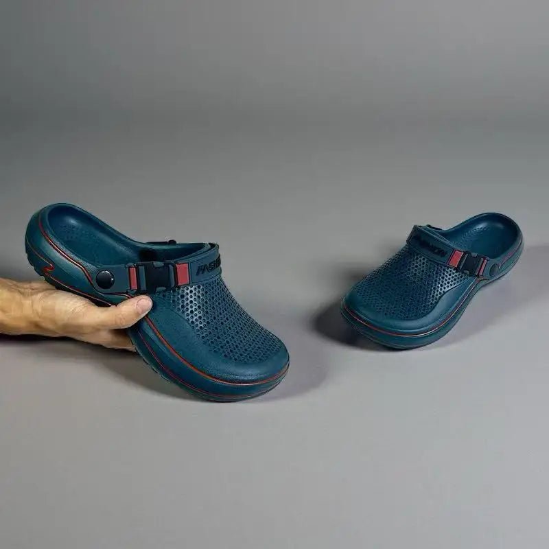 SaneShoppe - Breathable Perforated Men's Hole Shoes, Lightweight Fashion Slippers, Comfortable Indoor Outdoor Wear